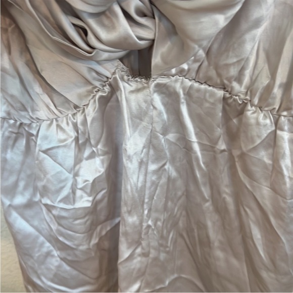 Amanda Uprichard Laurie Mini Dress Ceramic White Silk - Picture 5 of 6